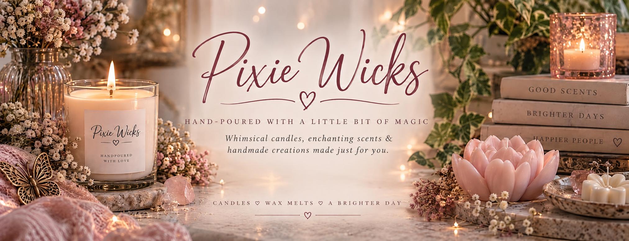 Handcrafted candles and magical creations at Pixie Wicks